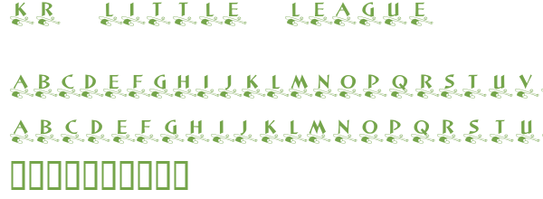 Télécharger la police d'écriture KR Little League