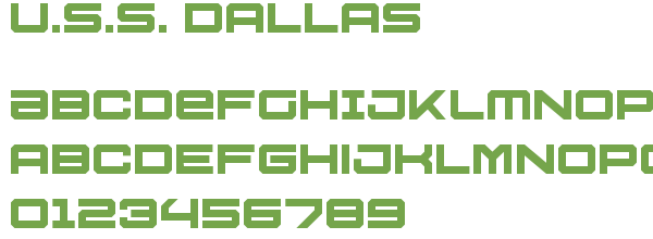 Télécharger la police d'écriture U.S.S. Dallas Télécharger la police d'écriture U.S.S. Dallas