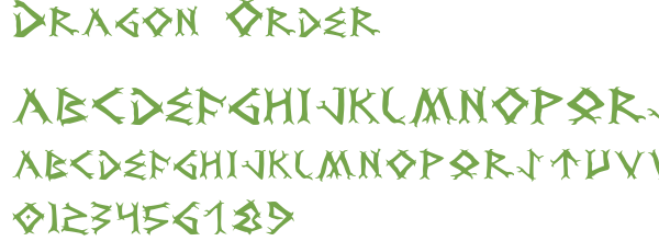 T&eacute;l&eacute;charger la police d'&eacute;criture Dragon Order