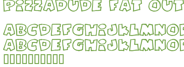 Télécharger la police d'écriture Pizzadude Fat Outline v2 Previ Télécharger la police d'écriture Pizzadude Fat Outline v2 Previ