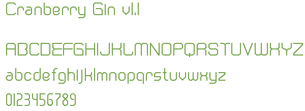 Télécharger la police d'écriture Cranberry Gin v1.1 Télécharger la police d'écriture Cranberry Gin v1.1