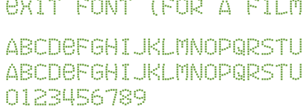 Télécharger la police d'écriture Exit Font (for a film) v2 Prev Télécharger la police d'écriture Exit Font (for a film) v2 Prev