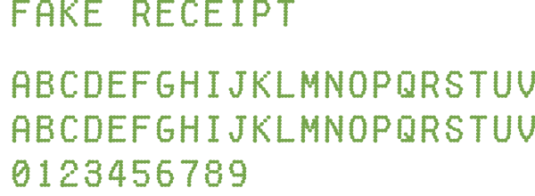 T&eacute;l&eacute;charger la police d'&eacute;criture Fake Receipt