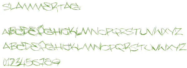 Télécharger la police d'écriture Slammertag Télécharger la police d'écriture Slammertag