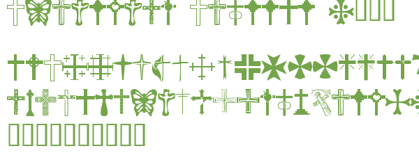 Télécharger la police d'écriture Christian Crosses v1.0 Télécharger la police d'écriture Christian Crosses v1.0