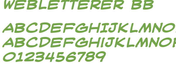 T&eacute;l&eacute;charger la police d'&eacute;criture Webletterer BB