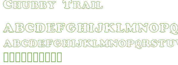 Télécharger la police d'écriture Chubby Trail Télécharger la police d'écriture Chubby Trail
