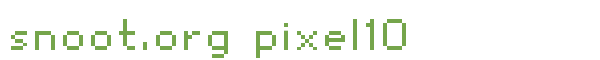 T�l�charger la police snoot.org pixel10