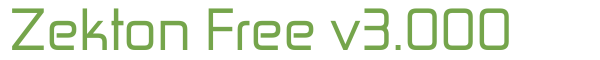 T&eacute;l&eacute;charger la police d'&eacute;criture Zekton Free v3.000