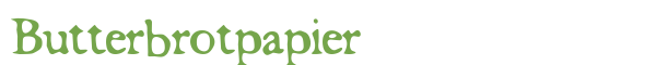 T�l�charger la police Butterbrotpapier