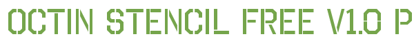 T&eacute;l&eacute;charger la police d'&eacute;criture Octin Stencil Free v1.0 Previe