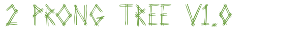 T&eacute;l&eacute;charger la police d'&eacute;criture 2 Prong Tree v1.0